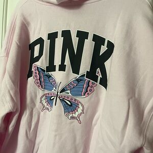 Pink Victoria’s Secret Butterfly Sweat Jacket
